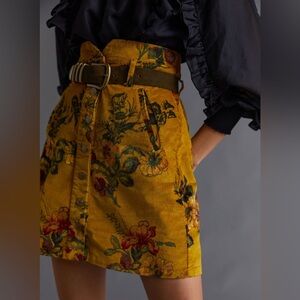 Anthropologie Pilcro Corduroy Mini Skirt
